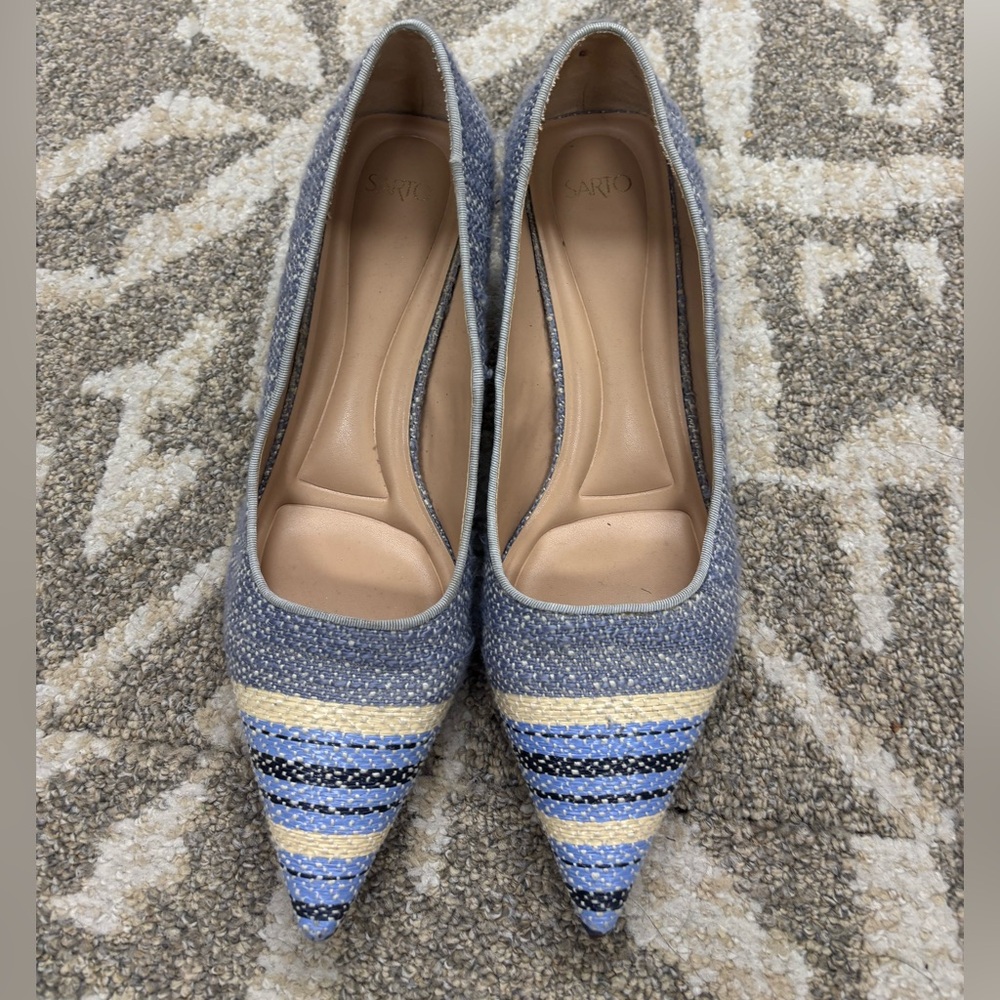 Glamorous blue and silver stiletto heels #stiletto 
#glamour
#ballet_heels
#cute